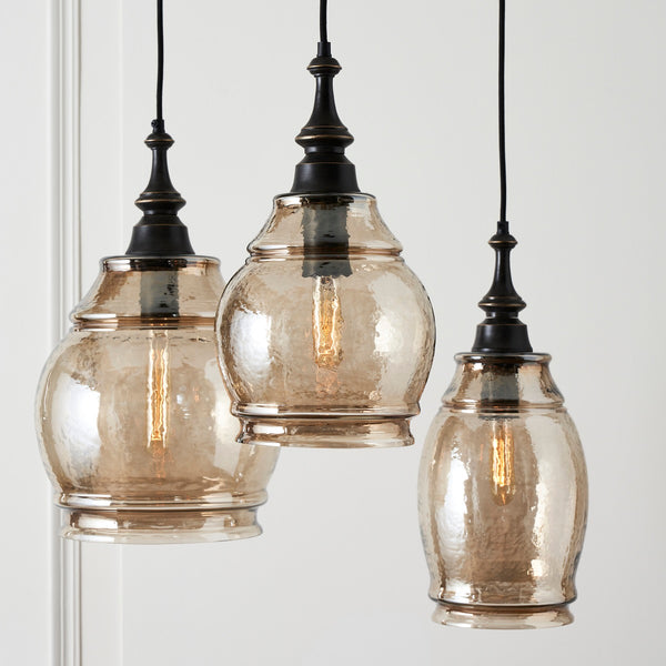 ARETHA PENDANT BRONZE OAKWOOD- MEDIUM