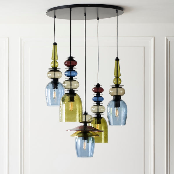 GALACTIC 5 LIGHT CHANDELIER