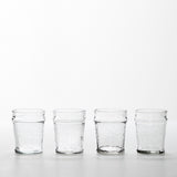 JUNO WATER TUMBLER SET OF 4 CLEAR
