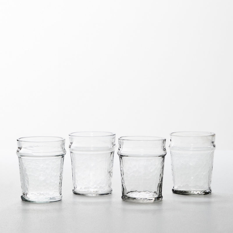 JUNO WATER TUMBLER SET OF 4 CLEAR
